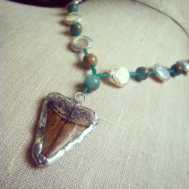 Soldered Shark tooth necklace