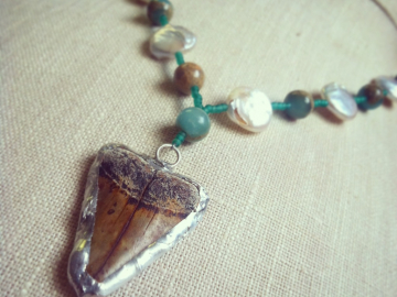 Soldered Shark tooth necklace